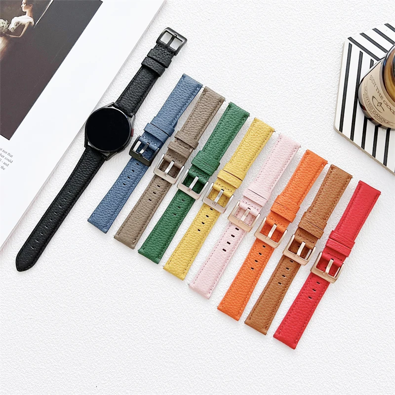 

20mm watch Band For Samsung Galaxy Watch 4 classic 46mm 42mm smartwatch leather Sports Bracelet Galaxy Watch 4 44mm 40mm Strap