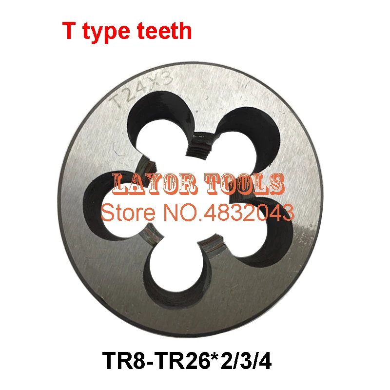 1 шт. TR8 TR10 TR12 TR14 TR16 TR20 TR22 TR24 Die 2/3/4 правая/левая ручка T = TR трапециевидный круглый