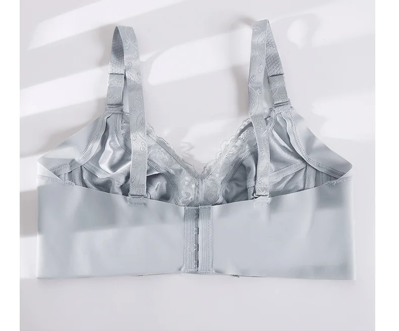 2 Piece Sexy Fox Gathered Women's Bra See Through Minimizer Lace Bralette With Underwire Full Cup 34 36 38 40 42 44 46 48