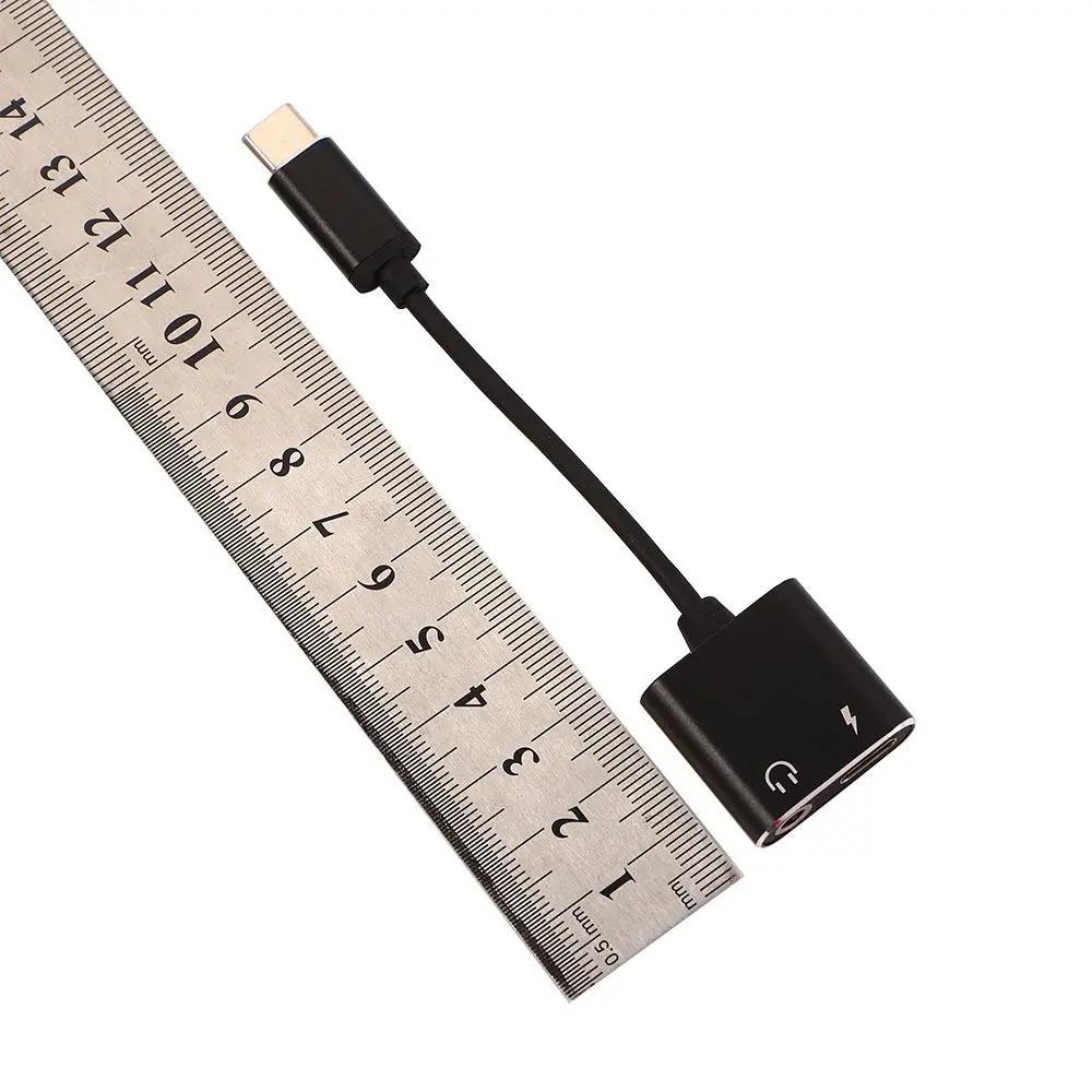 2 в 1 адаптер для наушников типа C до 35 мм USB зарядный Разветвитель - купить по