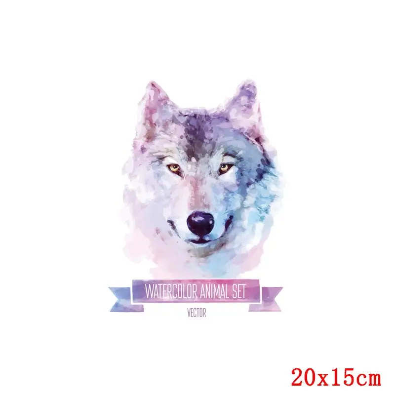 Pulaqi теплопередающие виниловые нашивки с изображением Льва Совы животных