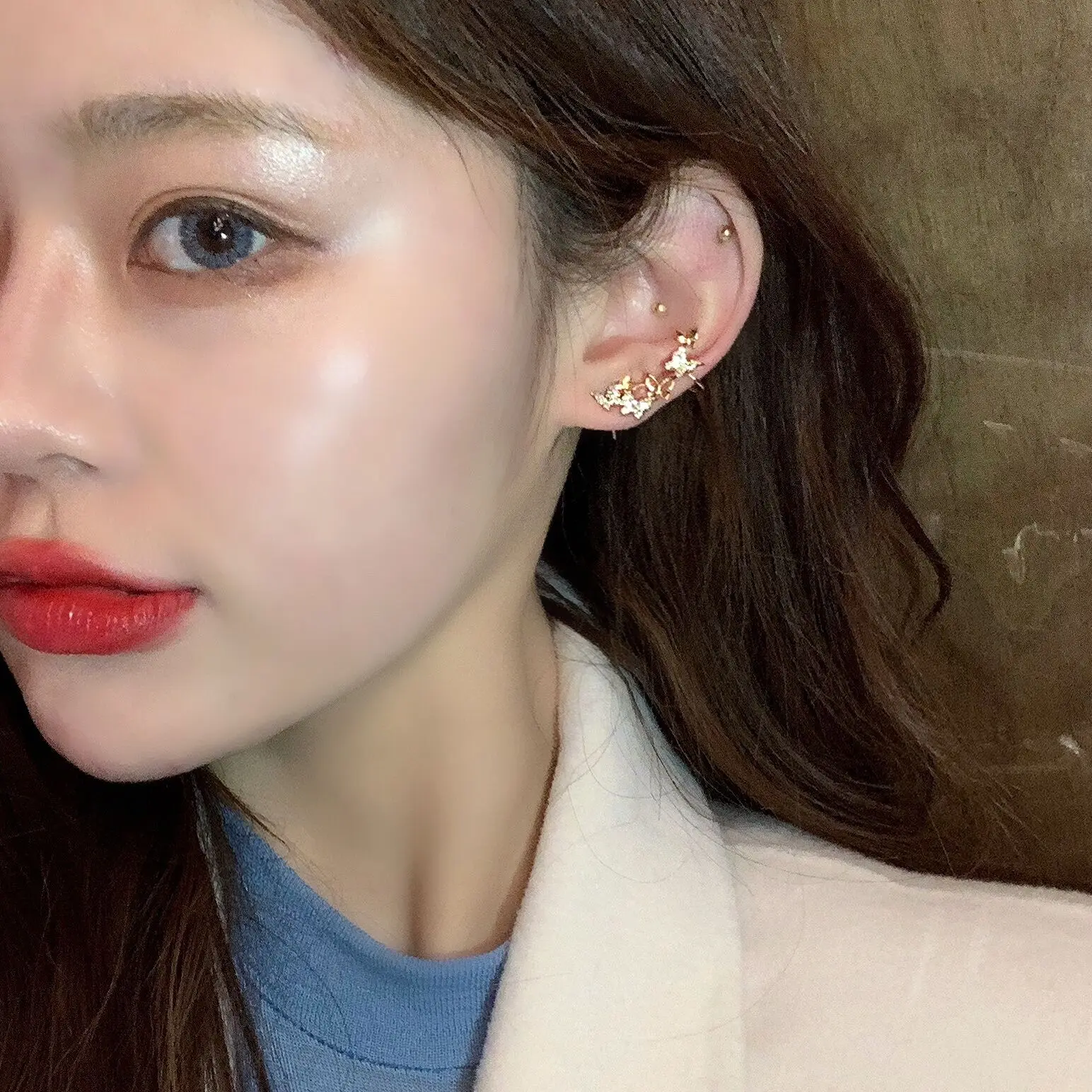 Модные элегантные маленькие серьги бабочки высококачественные клипсы в стиле