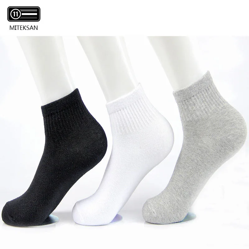 

10 пар модных повседневных носков для всех сезонов мужские однотонные носки Мужские дышащие хлопковые классические ультратонкие Стрейчевы...