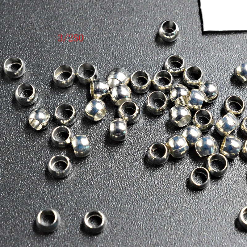 FLTMRH 120pcs 3mm Pick 6 Colors Jewelry Findings Smooth Ball Crimps Beads | Украшения и аксессуары