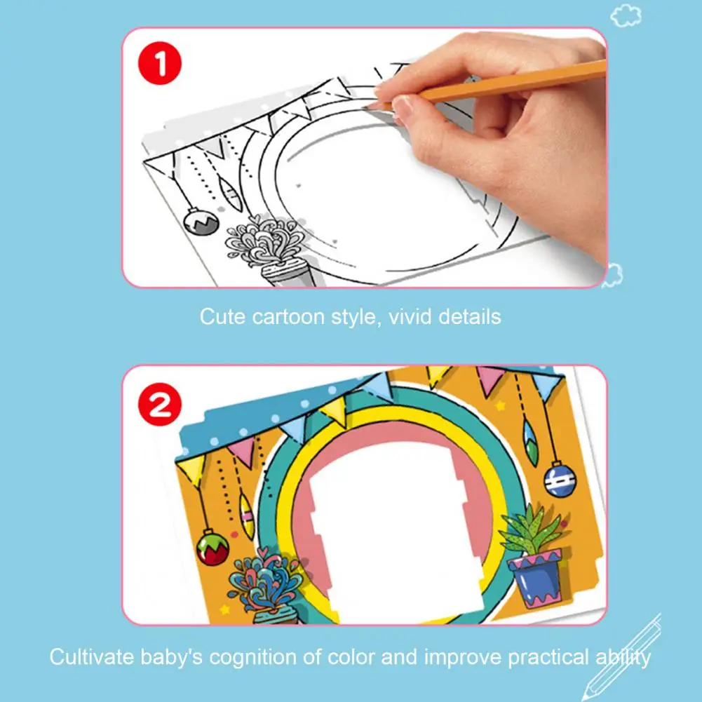 

Puzzle House Model Self Assembly Toy Educational Painting Coloring 3D Jigsaw Kids Educational Toys for Children Gifts
