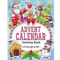 advent calendar coloring book an adult coloring book featuring a countdown to christmas with 25 festive and fun coloring pages