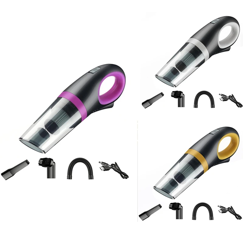 

120W 5000Pa Portable Wireless Car Vacuum Cleaner Strong Suction Rechargeable Handheld for Office Home Cleaner