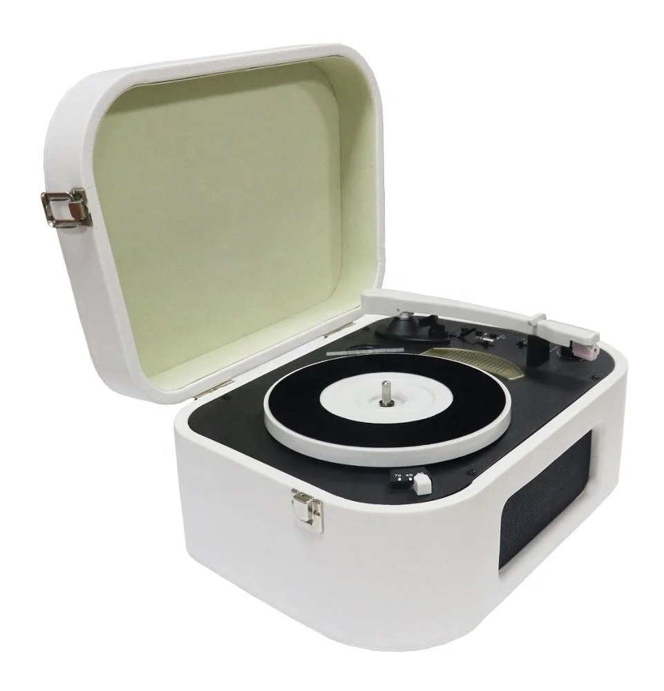 

Portable turntable with USB Encoding 3 Speed BT phonograph