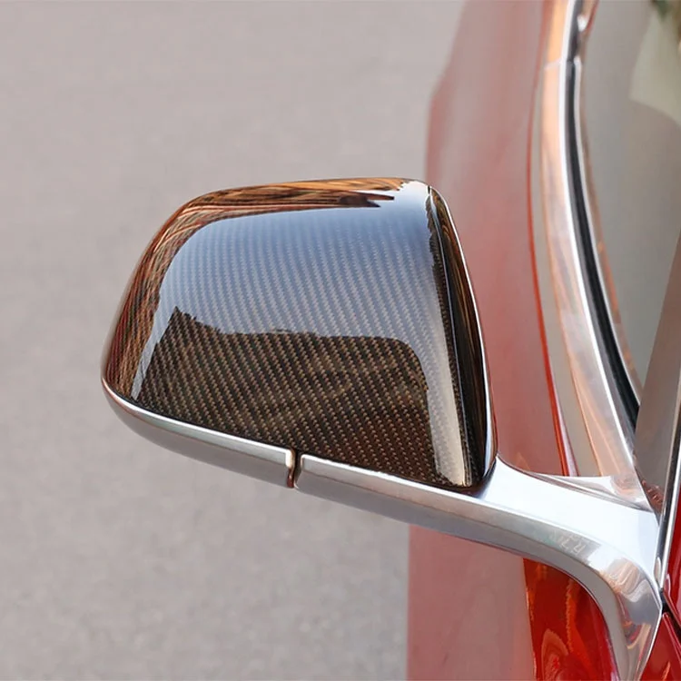 

Carbon Fiber Car Exterior Accessories Rear View Mirror Cover For Tesla Model 3 Carbon Fiber Sticky
