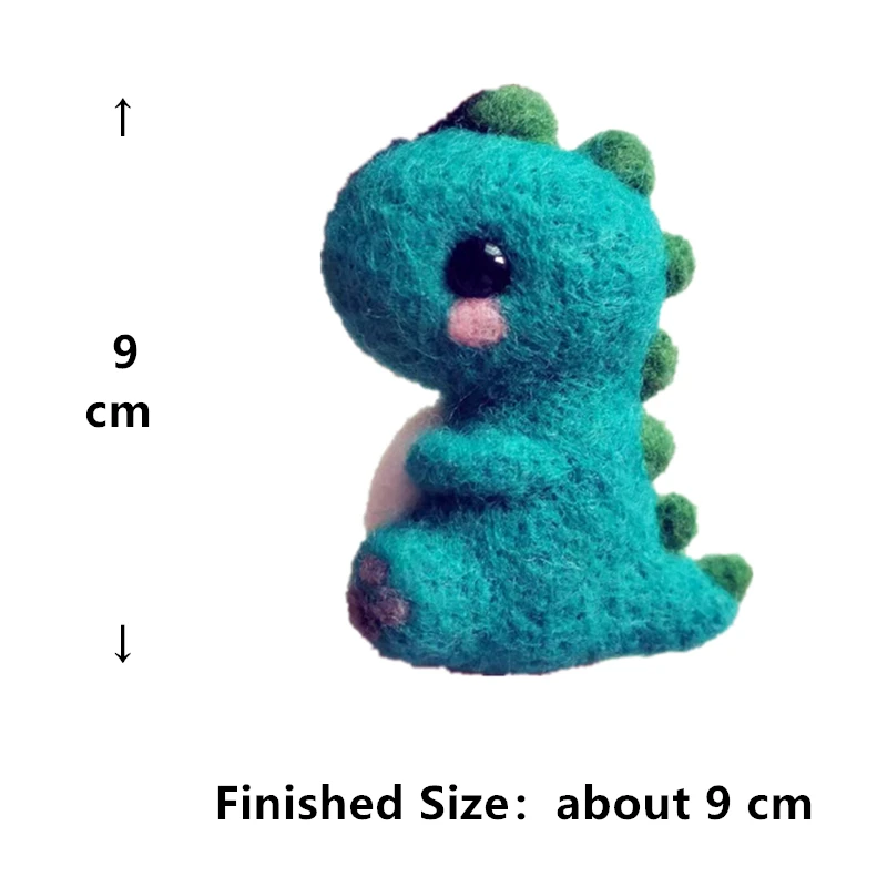 Шерсть фетр ручной работы животных милый динозавр наборы для поделок игла