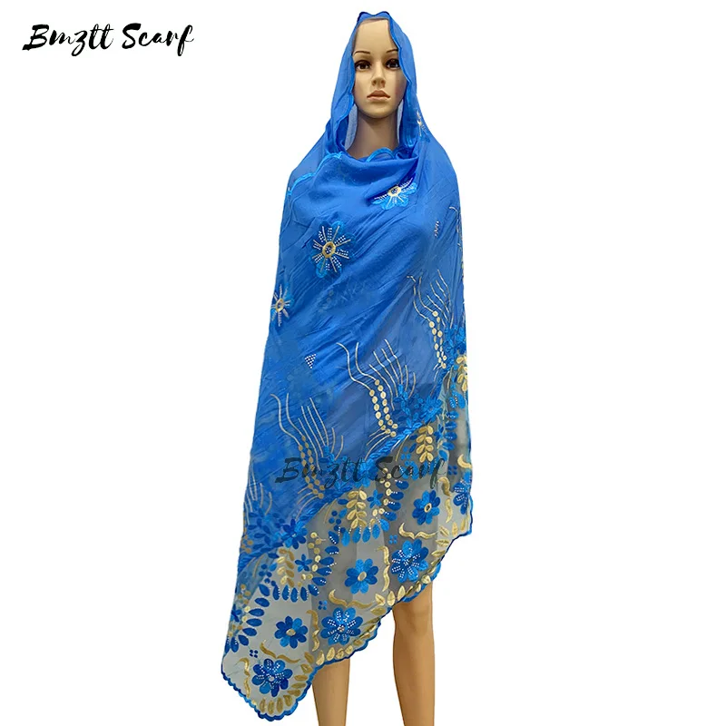 Мусульманский Новая мода шарф шаль высокого качества с вышивкой украшением в