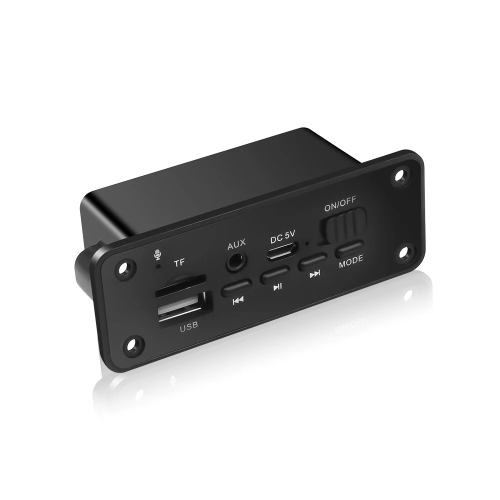 Kebidu Bluetooth 5,0 MP3 плеер декодер плата 2x3 Вт динамик автомобильный fm-радио модуль 5 в TF USB AUX аудио для автомобиля громкой связи
