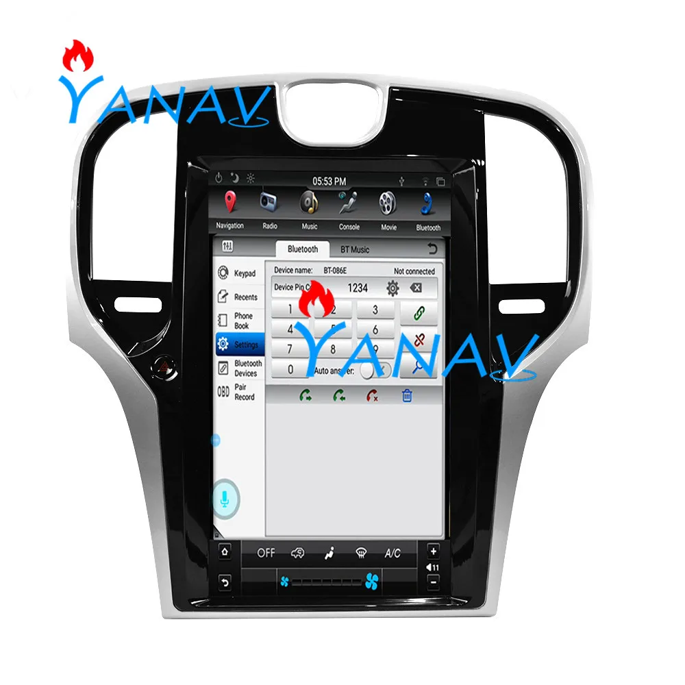 

Автомагнитола для Chrysler 300C 2013-2019 13,3 ''с вертикальным экраном, GPS-навигацией, радио, мультимедиа, Android, автомобильный видеоплеер с DVD-плеером