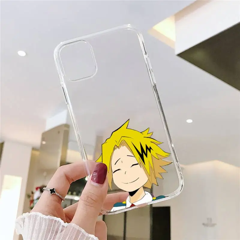 

Denki Kaminari cartoon anime Phone Case Transparent for iPhone 6 7 8 11 12 s mini pro X XS XR MAX Plus SE cover funda
