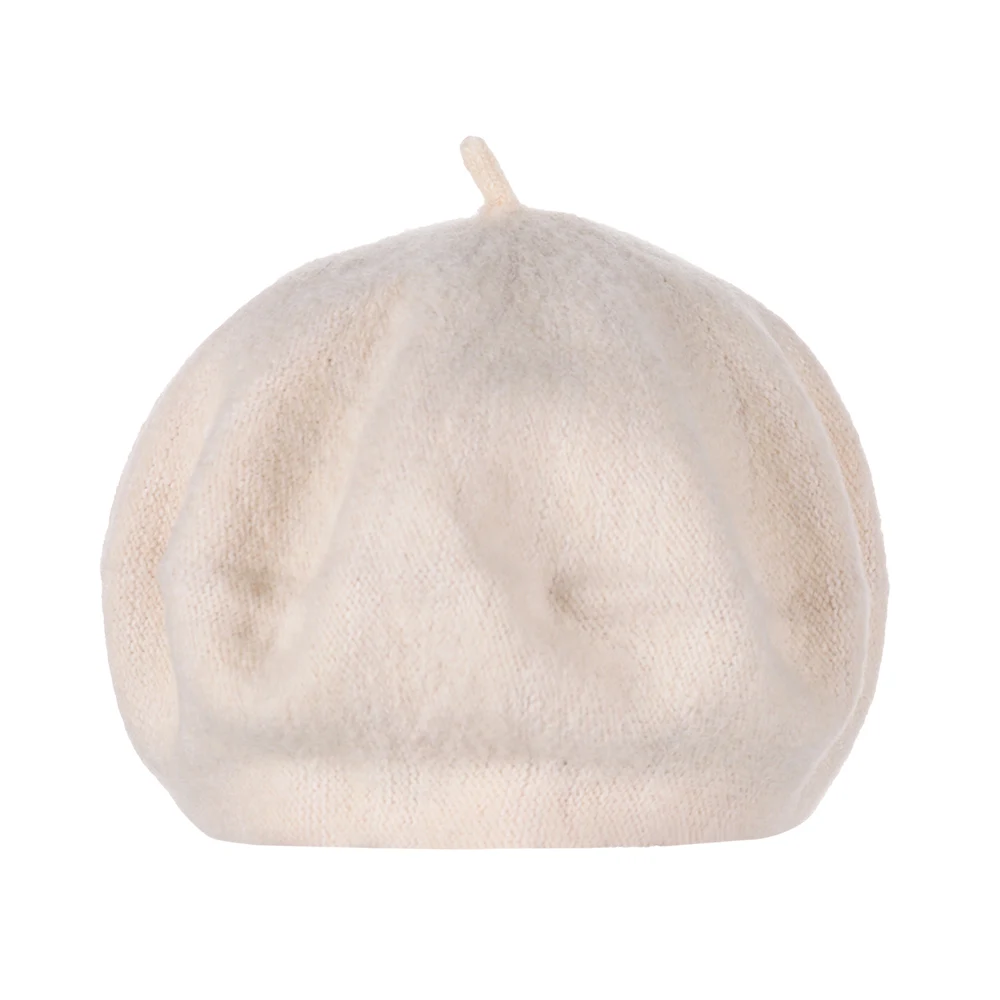 beige 1 шт. Новые горячие шерстяные шапки-береты женская зимняя французская Шляпа Сплошной Цвет Мода Осень Зима плоская кепка, шапка Повседневная войлочная шапочка береты - Цвет: beige