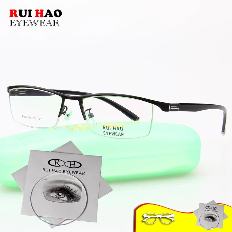 Брендовые модные очки Rui Hao по рецепту для мужчин и женщин высококачественные в