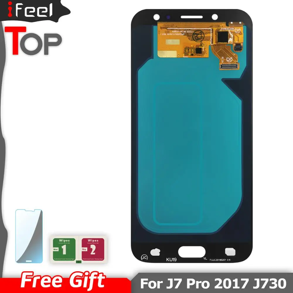 Super AMOLED 100% протестированный рабочий ЖК дисплей для Samsung Galaxy J7 Pro 2017 J730 J730F сенсорный