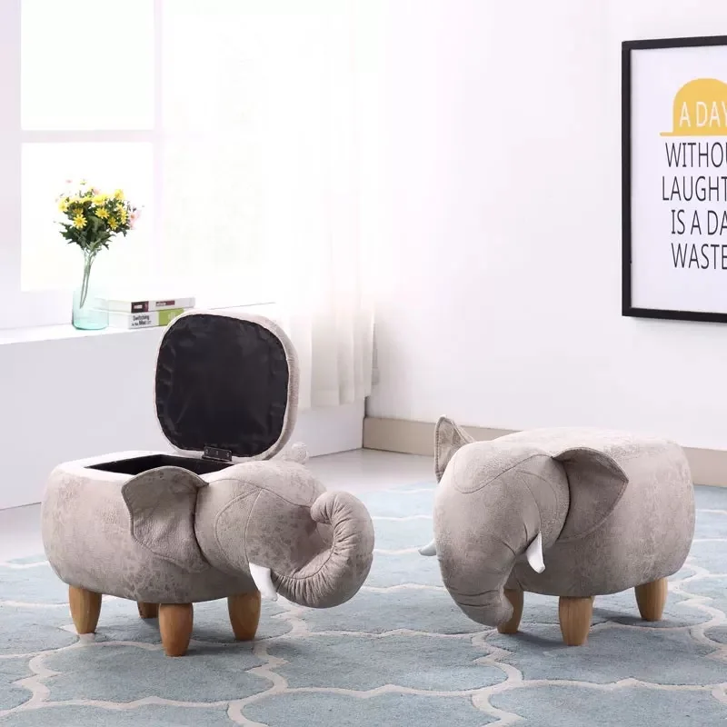 

Elephant shoe stool creative sofa stool storage stool low stool cartoon stool try shoe stool foot stool