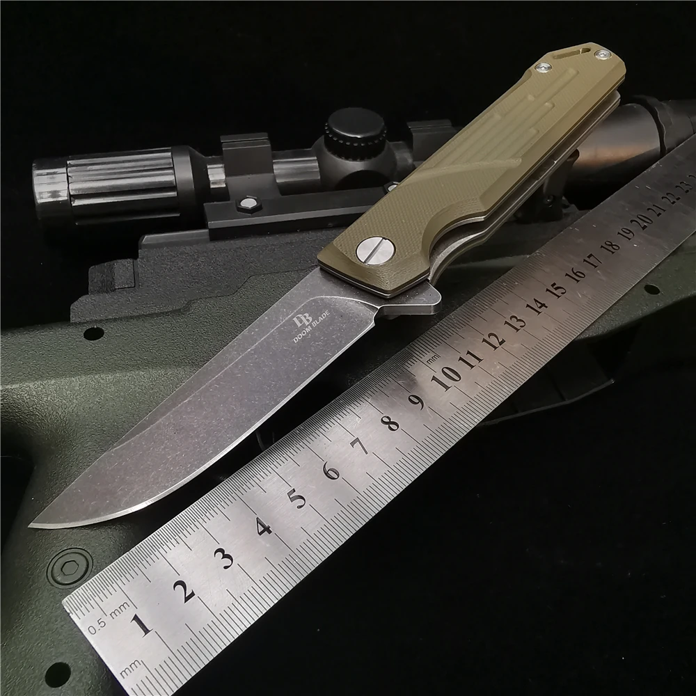 Folding Knife Ball Bearing Quick Opening D2 High-quality Pocket Sharp Wear-resistant Anti-corrosion Outdoor Tool | Инструменты