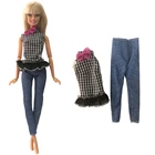 NK 1 шт. новое платье для куклы ручной работы Модное повседневное джинсовое платье для куклы Барби аксессуары для детей игрушки подарок для девочек 278N 3X
