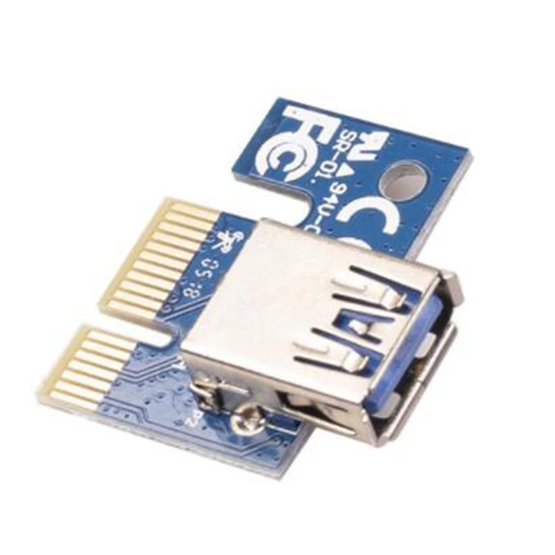 USB 3.0 PCIE Экспресс 1X до 16X Райзер адаптер карта SATA 15pin штекер 6pin кабель питания для