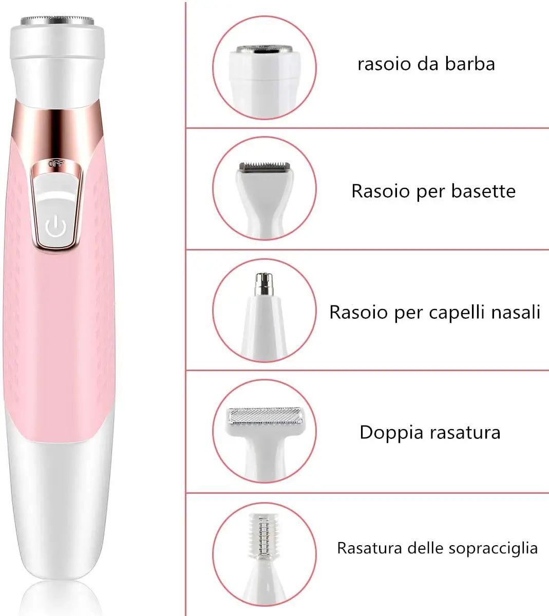 Женский Электрический эпилятор водонепроницаемый электрический 5 в 1 влажный и