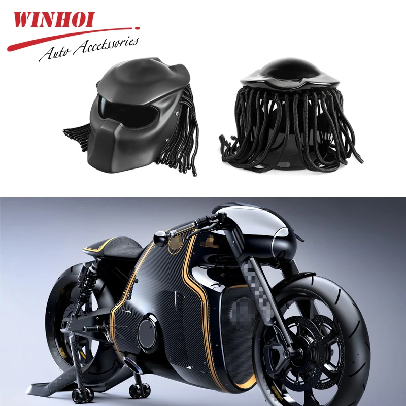 Мотоциклетный шлем в стиле ретро универсальный для Harley Peugeot Predator