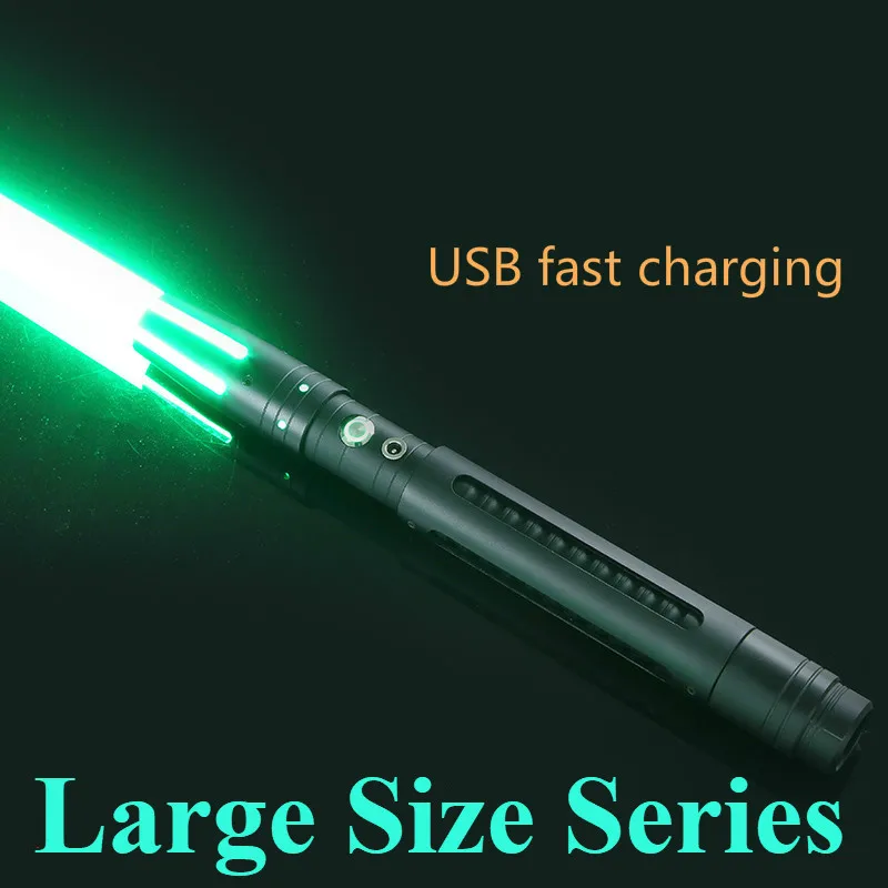 11 Colors RGB Lightsaber Laser Sword Toy Fighting Metal Handle Light Saber Luminous Outdoor Wars Samurai Knife Weapon Gift | Дом и сад