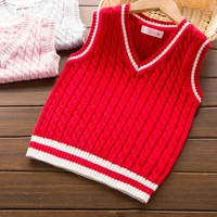 spring boys sweater vest girls knitted vest baby cotton pullover sweater vest children vest toddler clothes 6m 6t