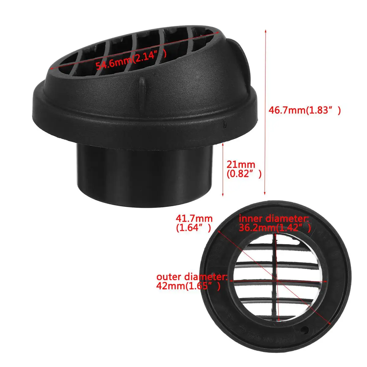 Автомобильный обогреватель 4x42 мм воздуховод для вентиляционного отверстия