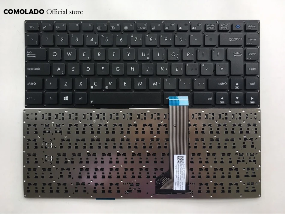 Клавиатура для ноутбука ASUS VivoBook S400 S400C S400CA S400E Noframe черный|Клавиатуры замены| |