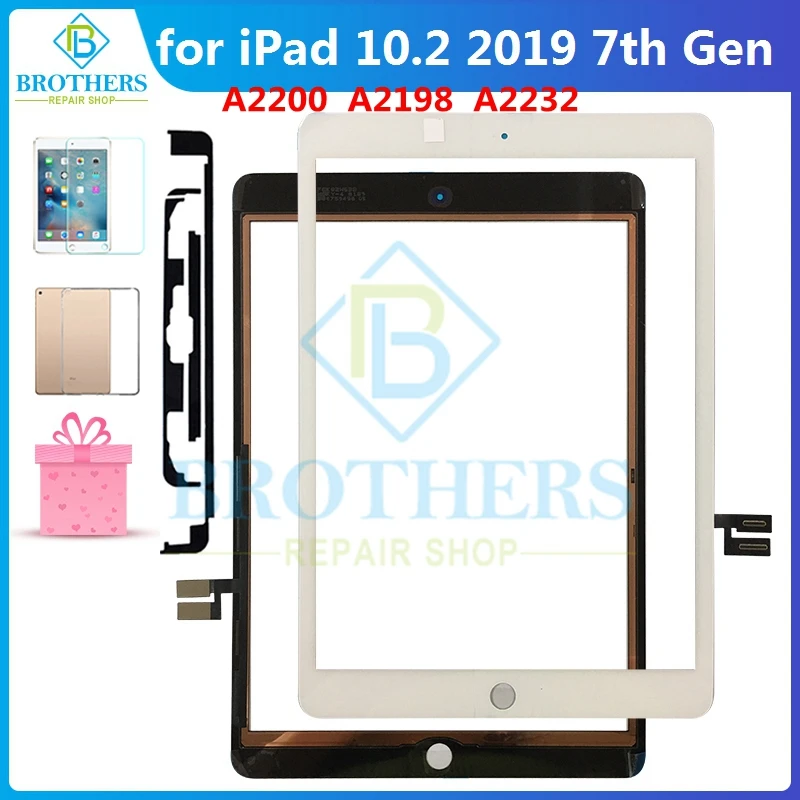 For iPad 10.2 7th Gen A2200 A2198 A2232 Touch Screen For iPad 7 iPad7 Touch Digitizer Glass  Touchscreen Front Glass Panel Test
