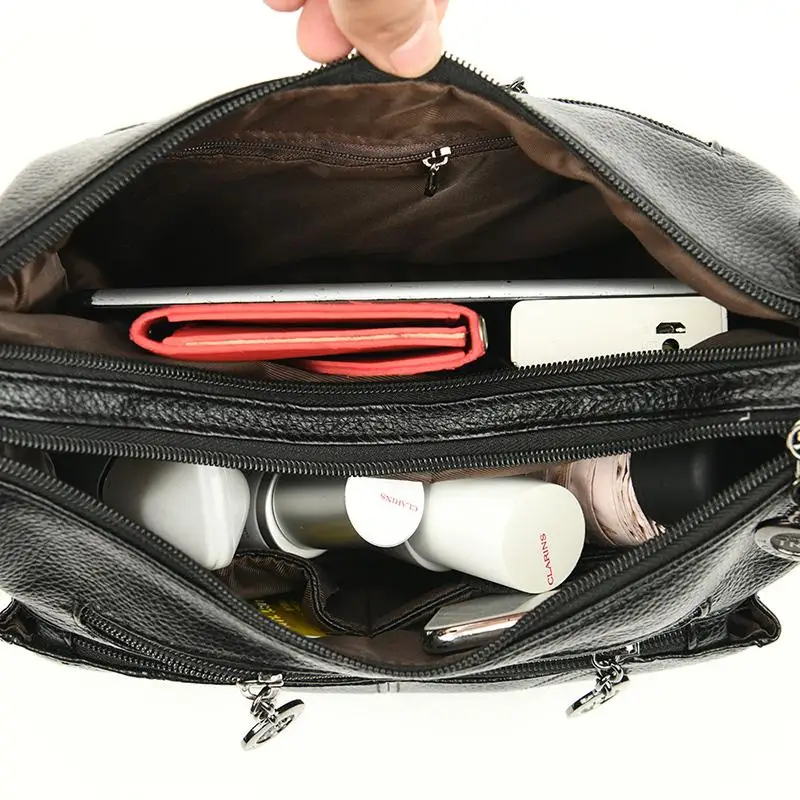 

Women PU Leather Travel Small Shoulder Bags Portable Pure Color Working Messenger Bag Female Luxury Crossbody Bags Sac A Main