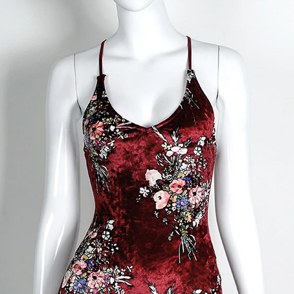 KANCOOLD женское платье с принтом и открытой спиной Сексуальные вечерние платья на