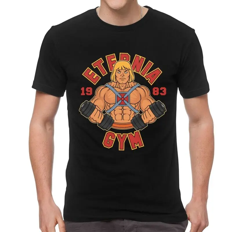 

Футболка Eternia Gym V2, Мужская футболка с коротким рукавом из 100% хлопка, футболка He-Man And The Masters Of The Universe, модная футболка, идея для подарка