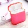 04 Зеленый белый оранжевый красный чехол для наушников для Airpods 1 2 твердый прозрачный чехол для Apple Airpods 1 2 противоударный чехол - Цвет: 04