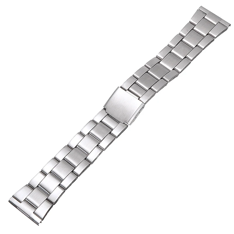 

New Stainless Steel Watch Bands Strap For Wristwatch Double Clasp Bracelet Fit Smart Watch Replaceme 12/16/18/20/22/24mm Strap
