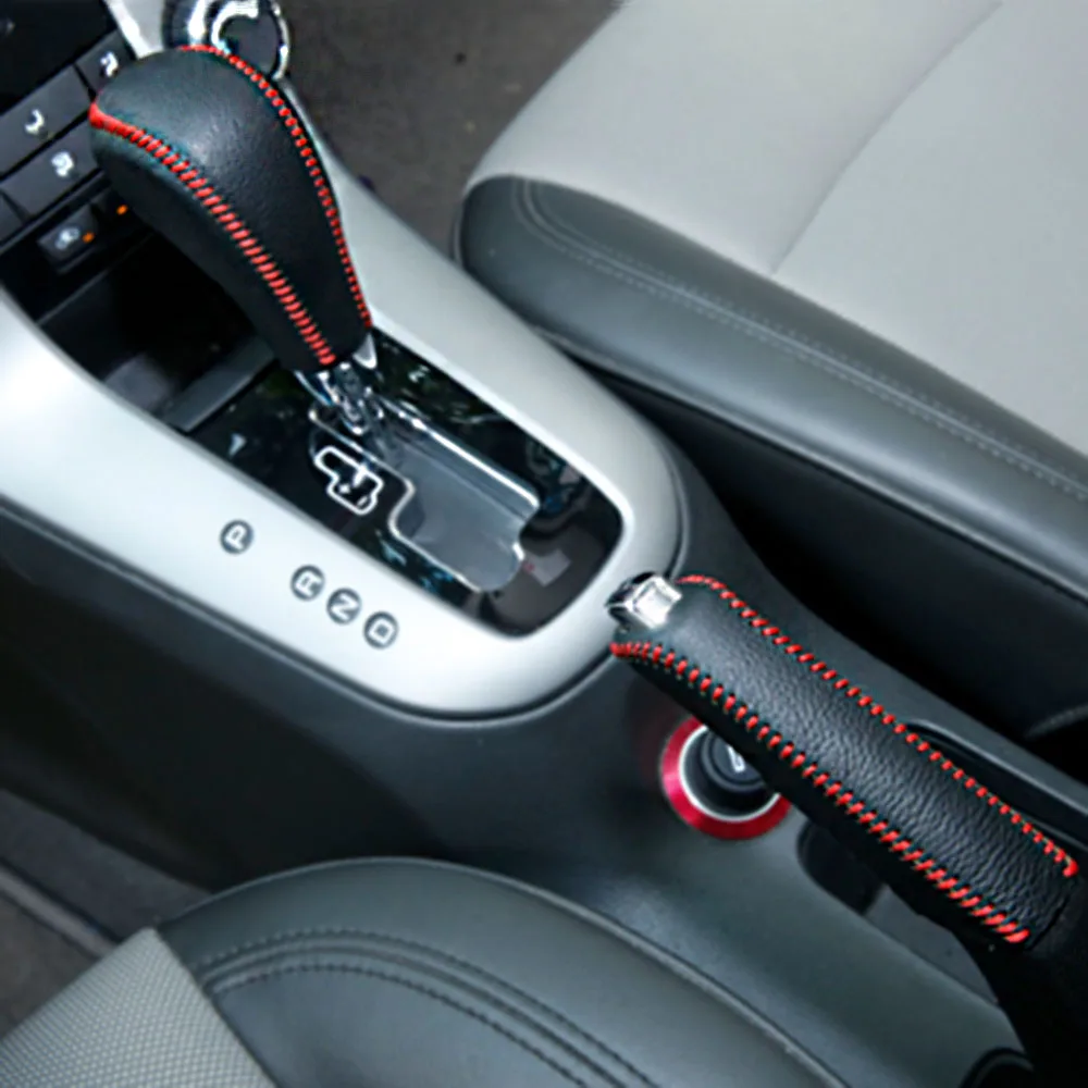 Автомобильный Стильный кожаный чехол для Chevrolet Cruze 2009-2011 2012 2013 2014 Головка рычага