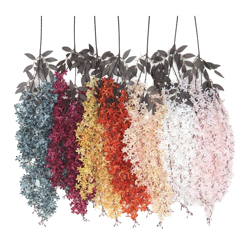 Искусственный цветок крест Сакура Сиреневый свадебное украшение на потолок