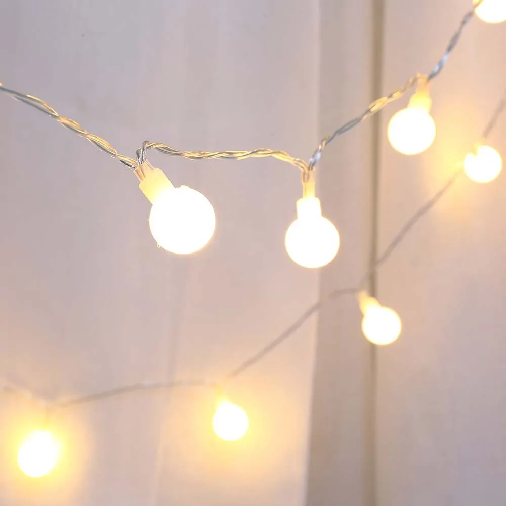 Гирлянда с 20 светодиодами светодиодная гирлянда шариками водонепроницаемая для