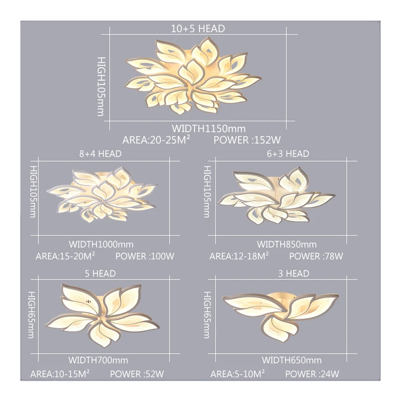 Современная светодиодная потолочная люстра для гостиной спальни с