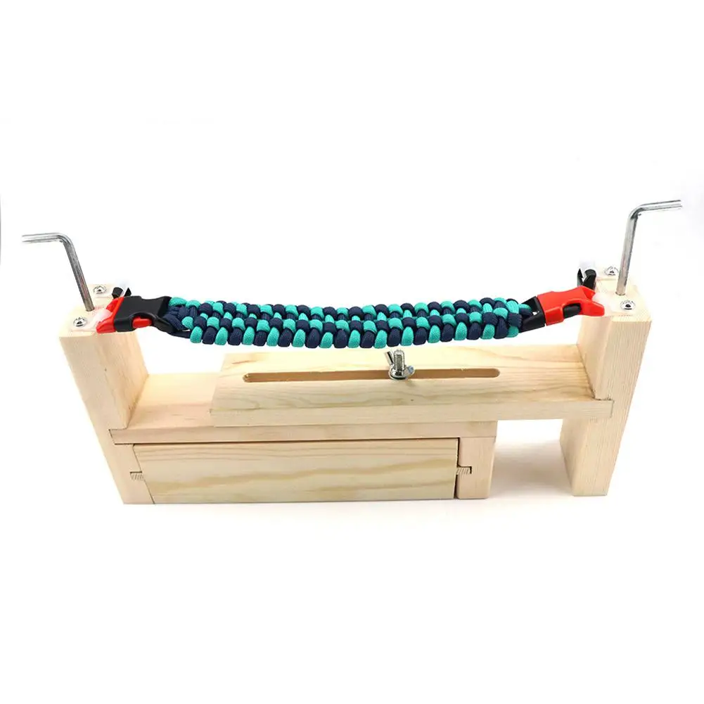 Паракорд Браслет производитель браслет Вязание Инструмент Деревянный Металл DIY