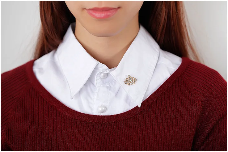 Я Remiel модные пары с украшением в виде кристаллов мини маленькая корона брошь