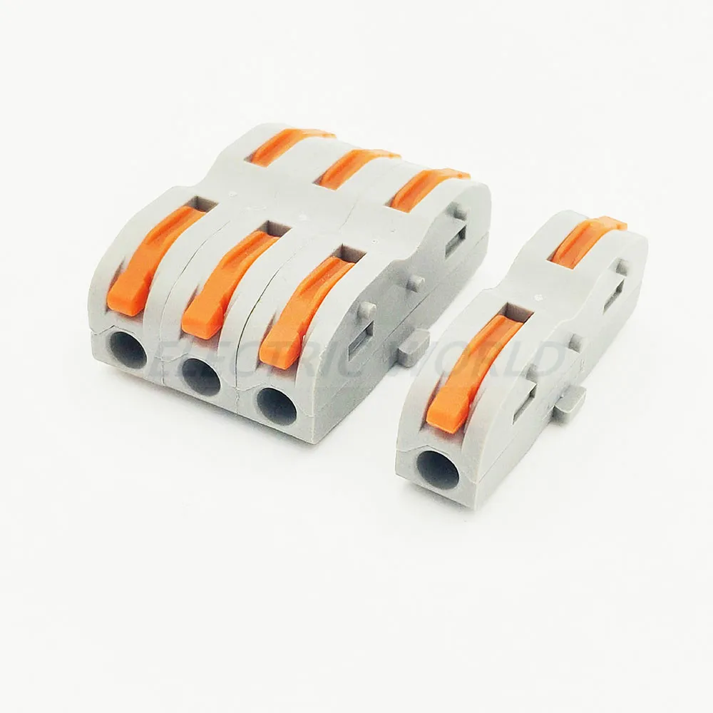 Красные соединители для проводов 412 подключаемый электрический соединитель