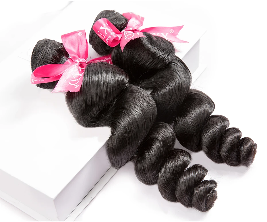 [CEXXY] OneCut Hair Loose Wave 8"-30 Inch P Brazilian Virgin Hair Natural Color Human Virgin Hair Bundles 1/3/4 Pcs Bundles
