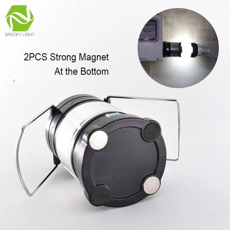 Multi-functional Portable LED Lantern Power Bank Camping Emergecy Light USB Charging 3pcs AA and 2pcs 18650 Battery Supply | Освещение