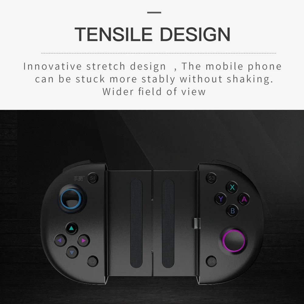 

Extendable Type C Game Controller Phone Holder Gamepad Joystick Lightweight Game Playing Elements for 6.68 inch