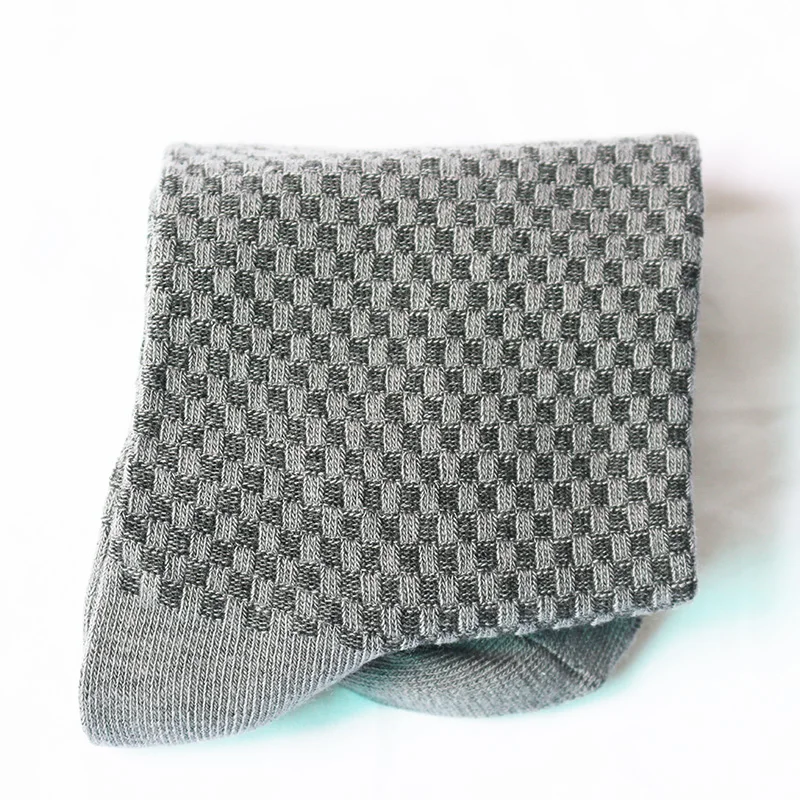 

Men's Bamboo Fiber High Quality Solid Color Business Comfortable Breathable Deodorant Casual Socks 5 Pair