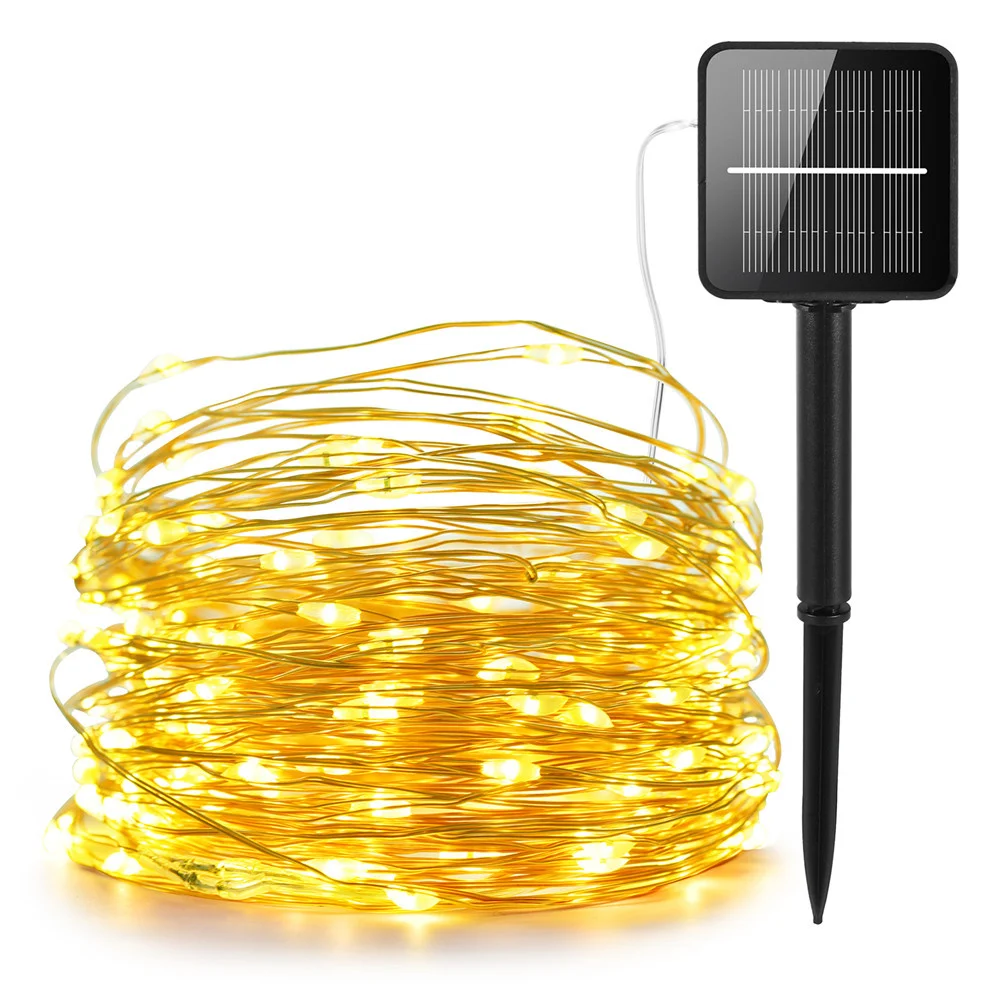 

LED Outdoor Solar Lamps10m/20m/30m/50m LEDs String Lights Fairy Holiday Christmas Party Garlands Solar Garden Waterproof Lights