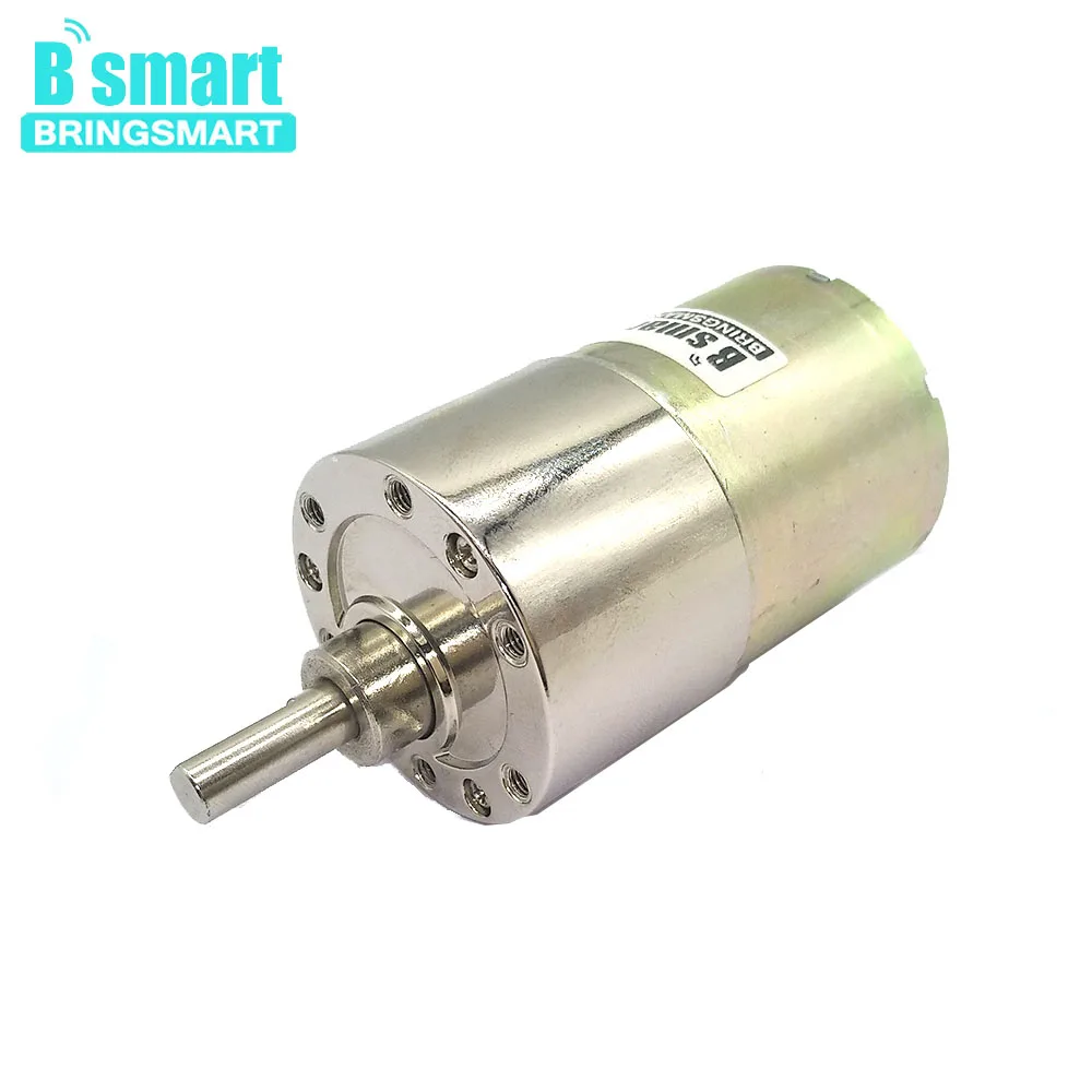 Bringsmart 37GB520 DC 12 электромотор 24V мотор-редуктор Мини DC редукторный мотор с высоким крутящим моментом регулирования обратной скорости